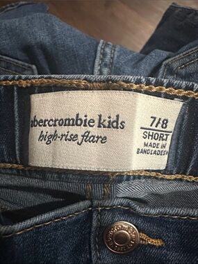 abercrombie kids dark blue flare jeans